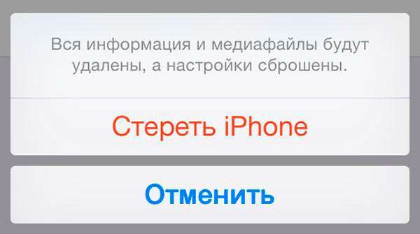Як видалити всі з Айфона, стерти дані на iPhone