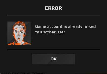 Game account is already linked to another user FaceIt — що робити?