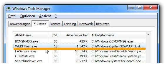 WUDFHost.exe – що це за процес Windows вантажить процесор