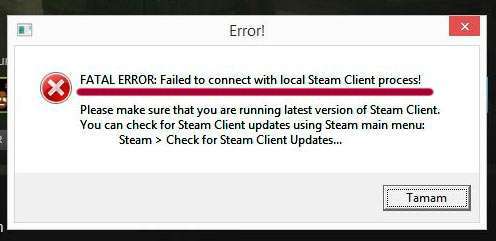 Fatal Error: Failed to connect with local Steam Client process в CS:GO